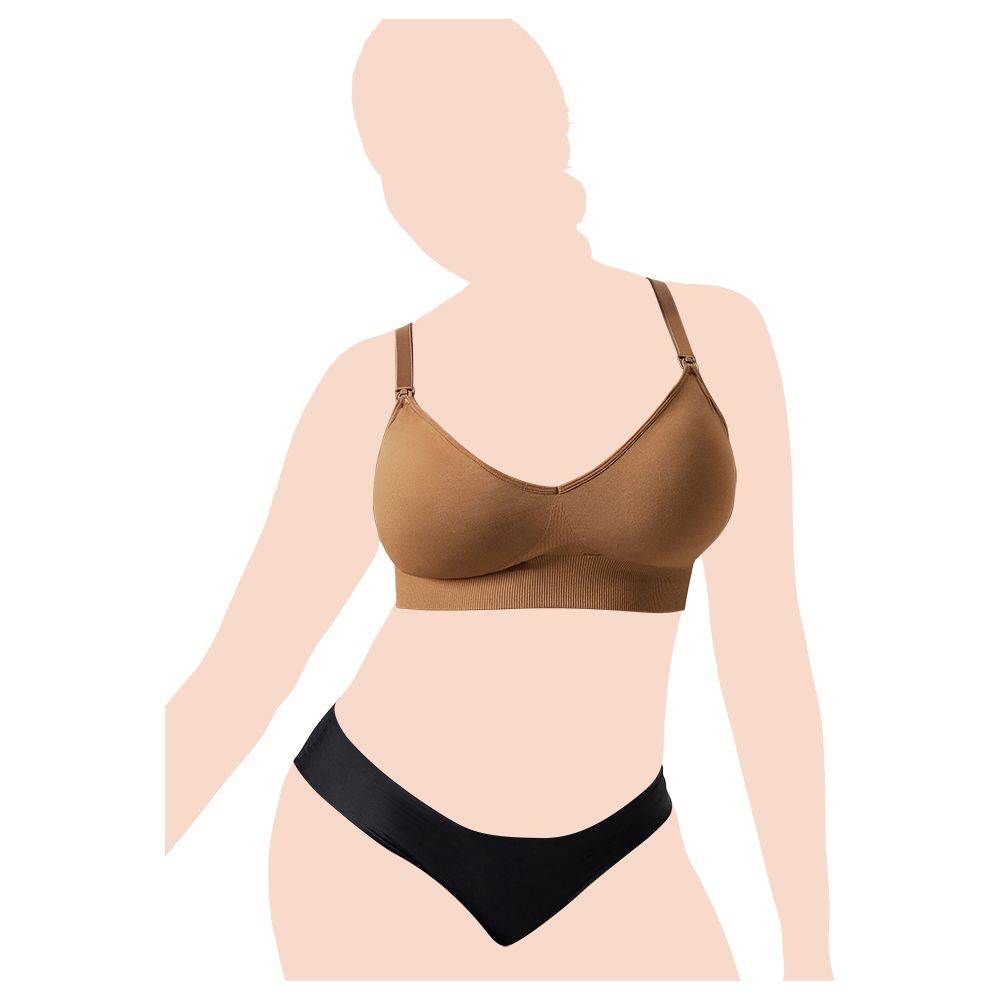 BLANQI Everyday Ribbed Seamless Bralette - Black – Mums and Bumps