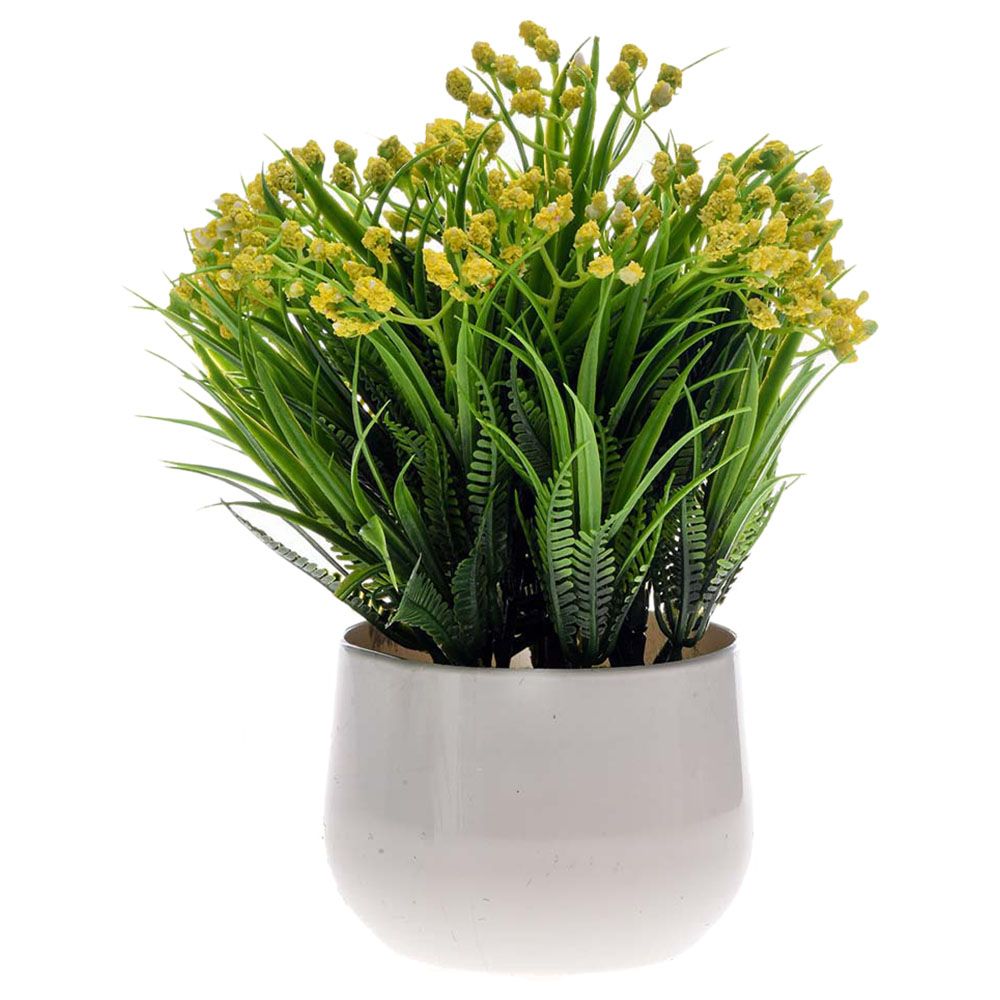 Yellow plant deals pot