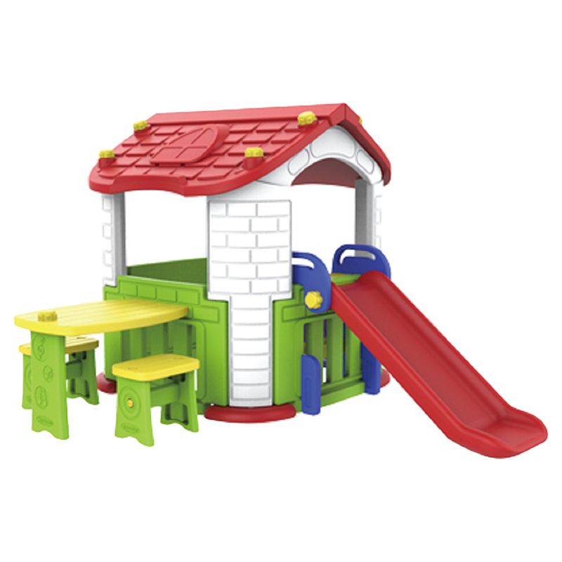 Megastar Multi Activities Playhouse W Table Chairs Slide