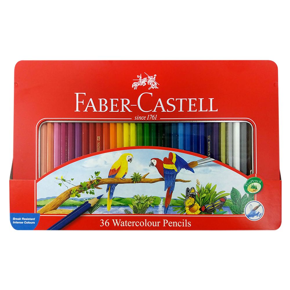Watercolour pencil tin of 36