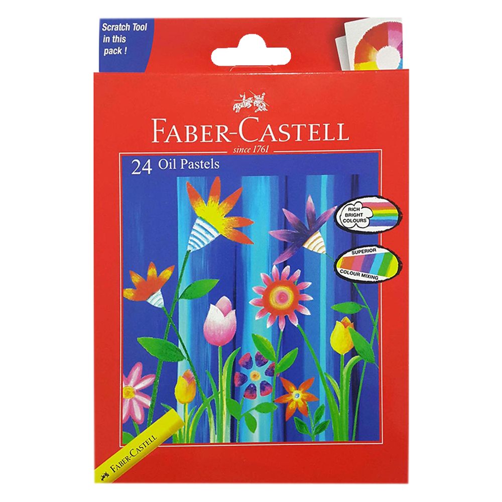 FABER CASTELL Oil pastels 12/24/36 color blue box nontoxic studio