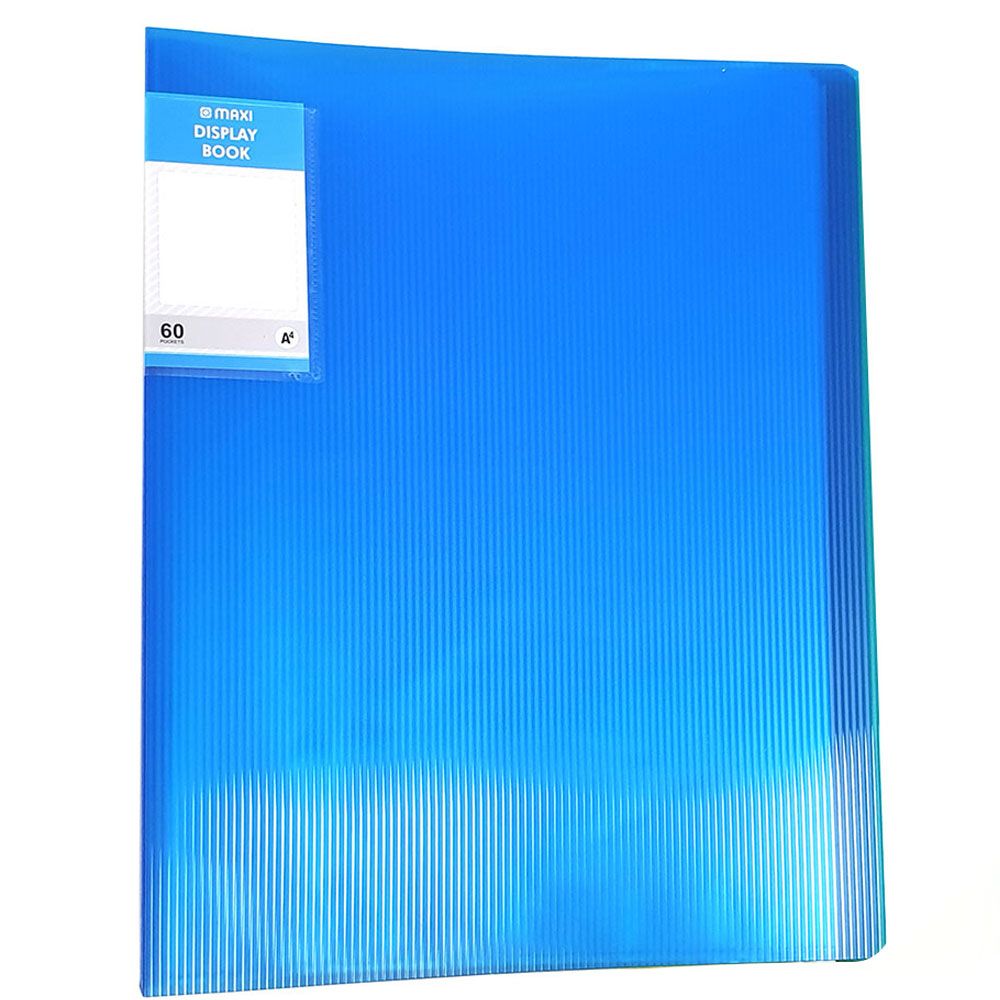 Maxi Display Book - 60 Pockets - A4 - Blue