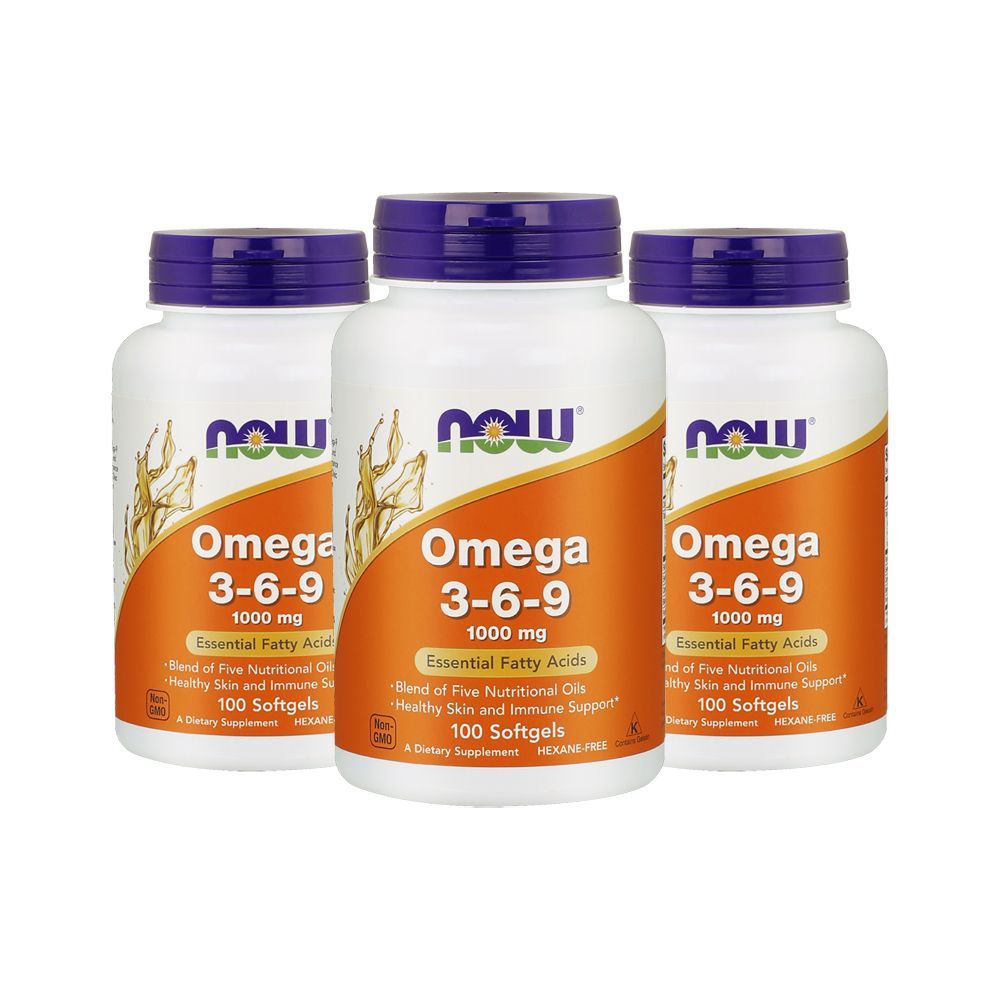 Now Foods Omega 3 6 9 1000 mg 100 Softgels Pack of 3 Buy at