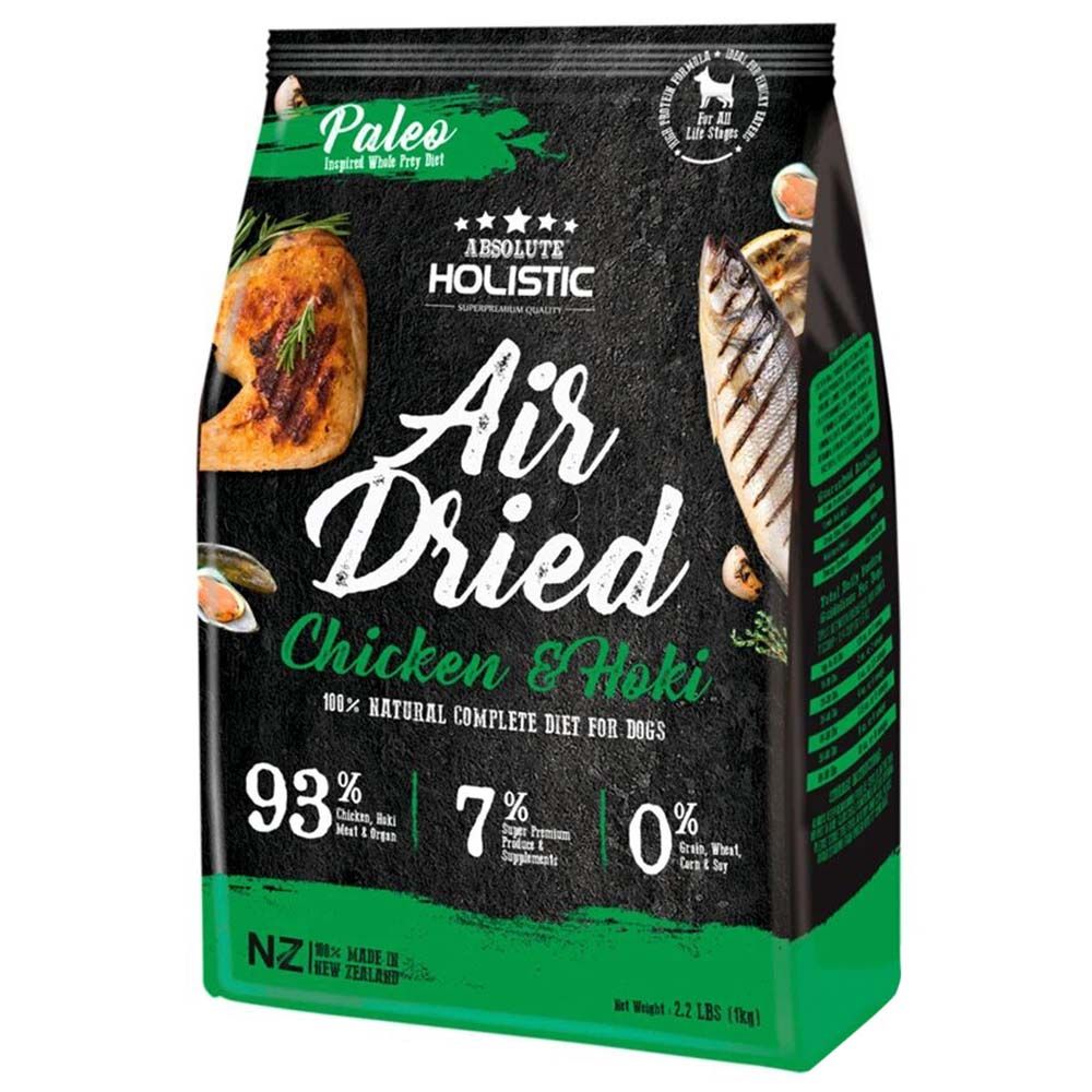 Absolute Holistic Air Dried Dog Diet Chicken Hoki 1kg Buy