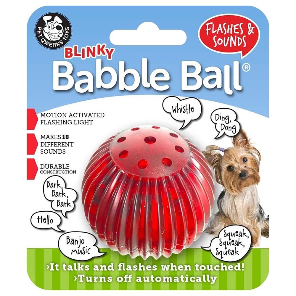 Pet qwerks sale talking babble ball