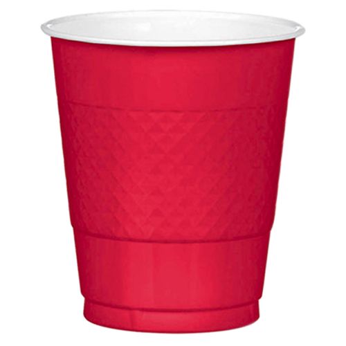 Jet Black 12oz Plastic Cups | 50ct