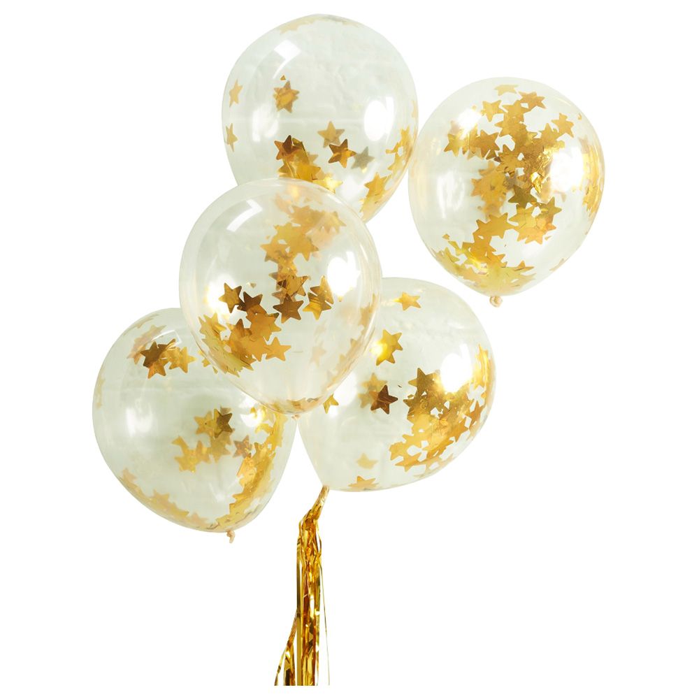 Gold confetti clearance balloon