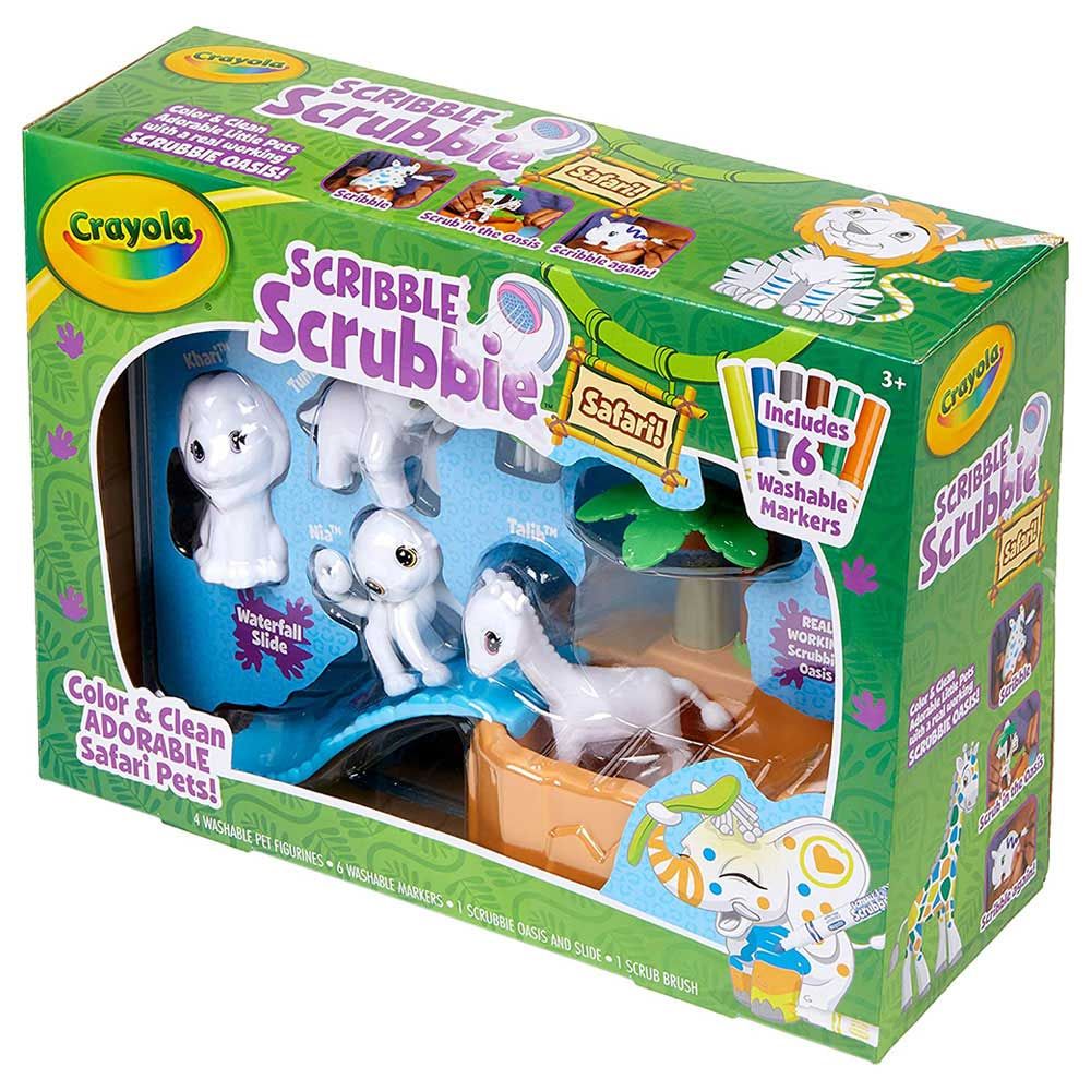 Crayola Scribble Scrubbie Pets Marker Set, 24 Washable Markers