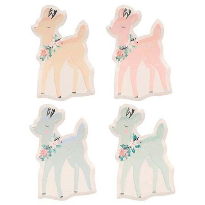 Meri Meri Pack of 8 Colourful Deer Plates Buy at Best Price from Mumzworld