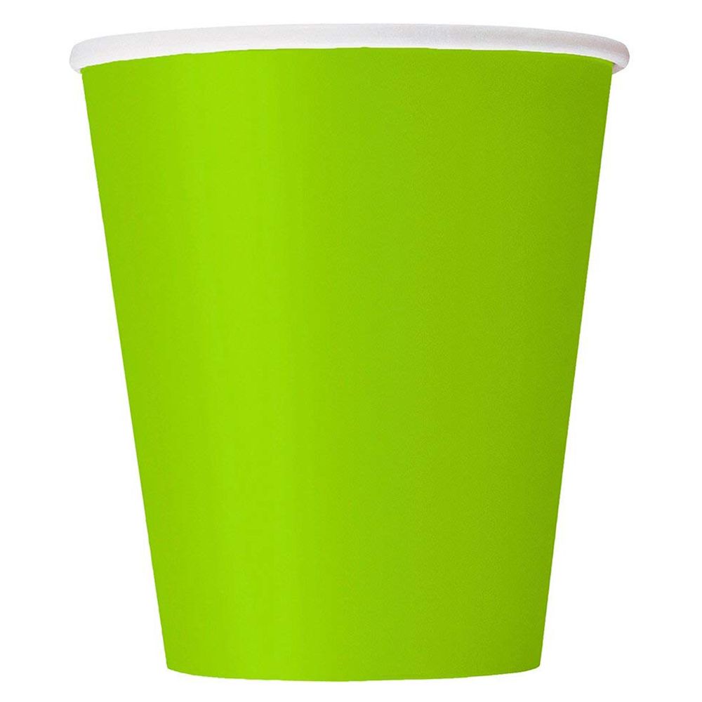 Unique Disposable Paper Cups, 12oz, Emerald Green