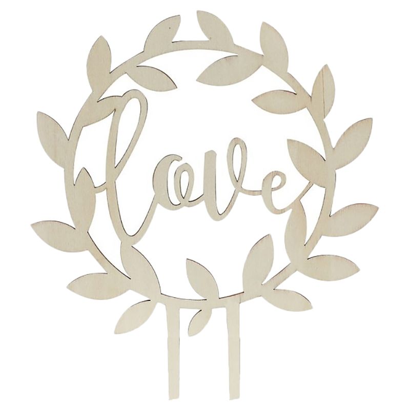 Ginger Ray - Wooden Love Cake Topper