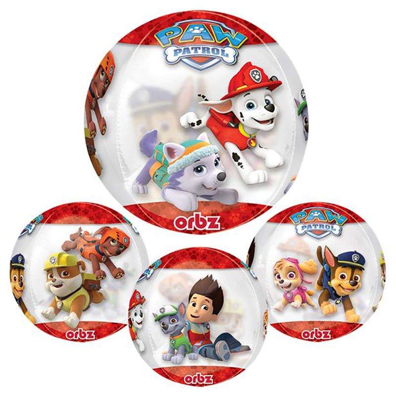 Party Camel - Paw Patrol Chase & Marshall Orb Balloon - Style May Vary