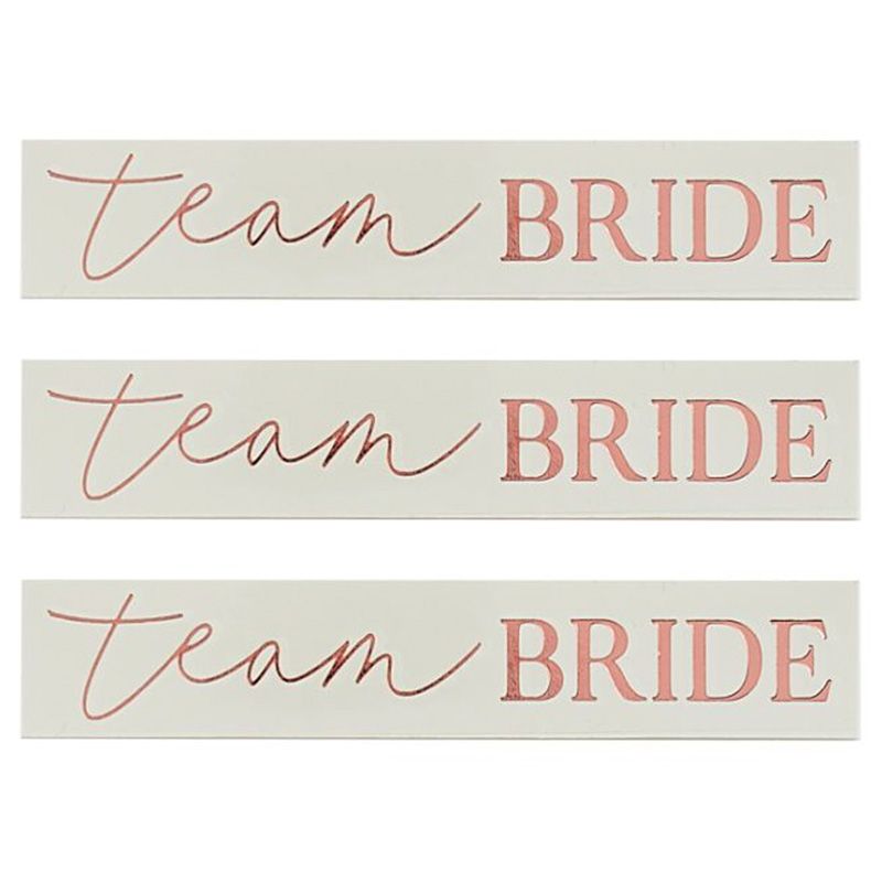 Glow In The Dark Team Bride and Team Groom Temporary Tattoos - Tattoos For  Fun