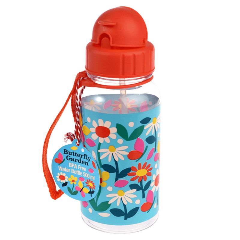 Butterflies Flip-Top Water Bottle