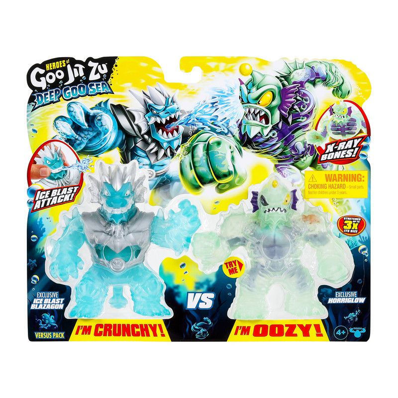 Heroes of Goo Jit Zu: Deep Goo Sea King Hydra Triple Goo Giant Figure Brand  New