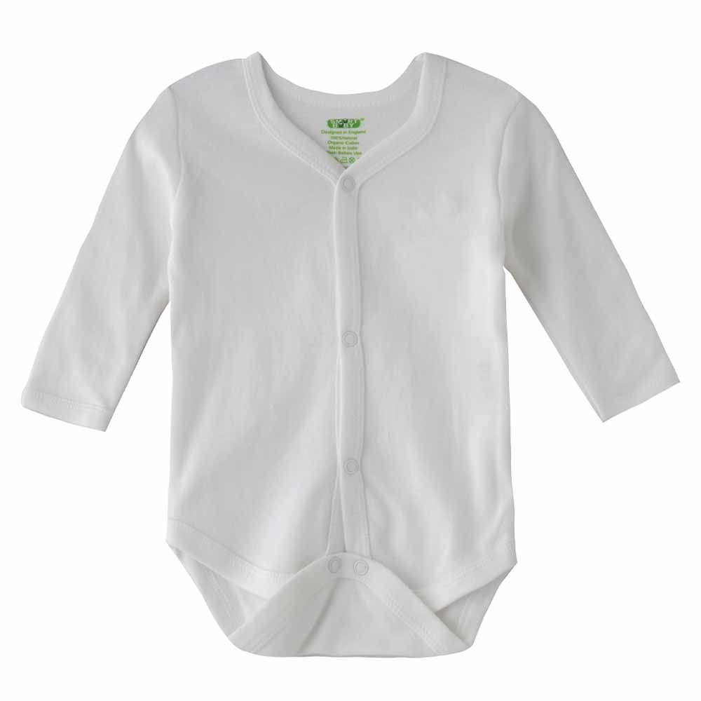 White long hot sale sleeve onesie