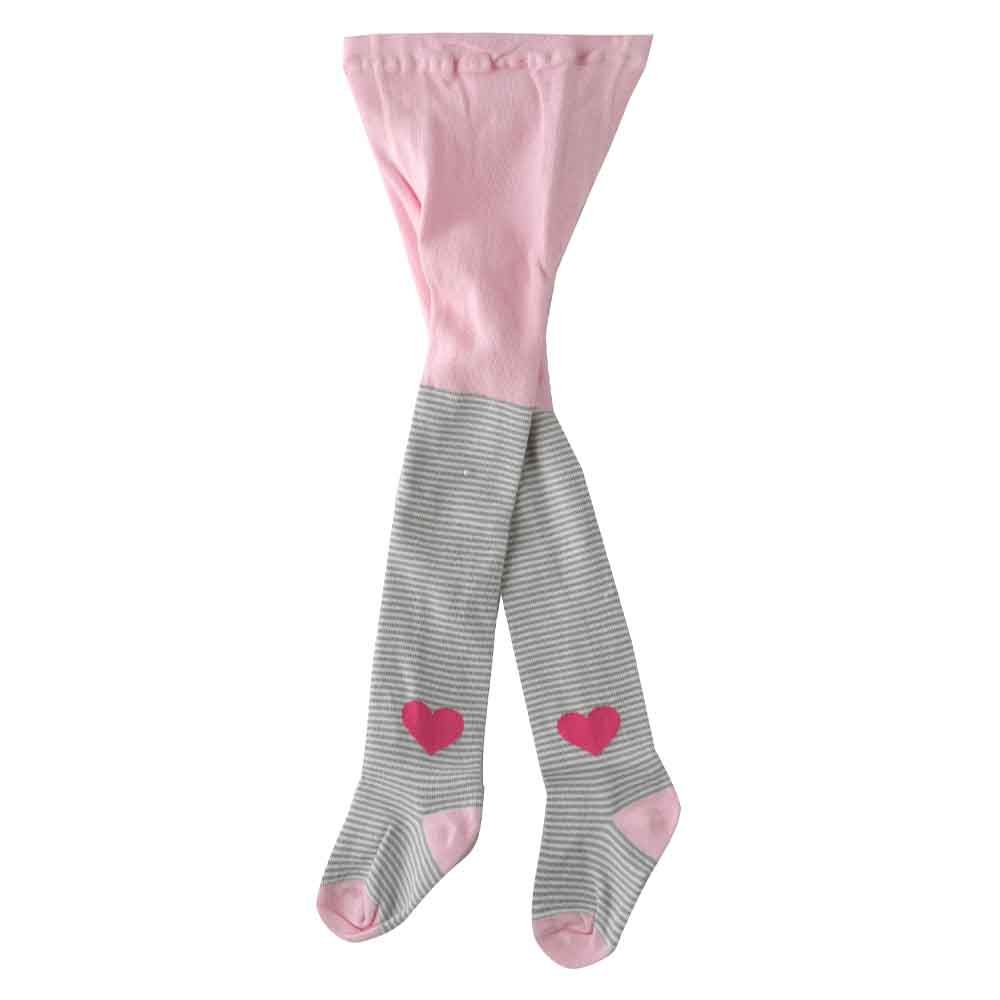 Girls' Tights Pink Stripe