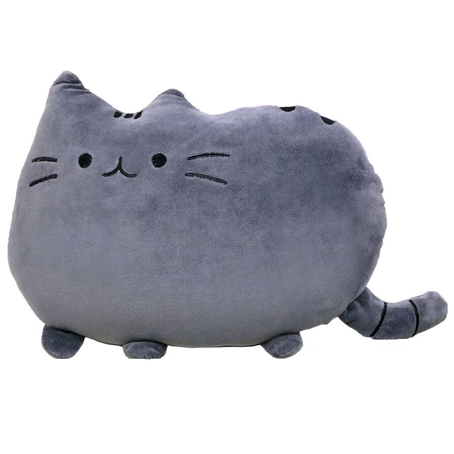 Grey sale cat pillow