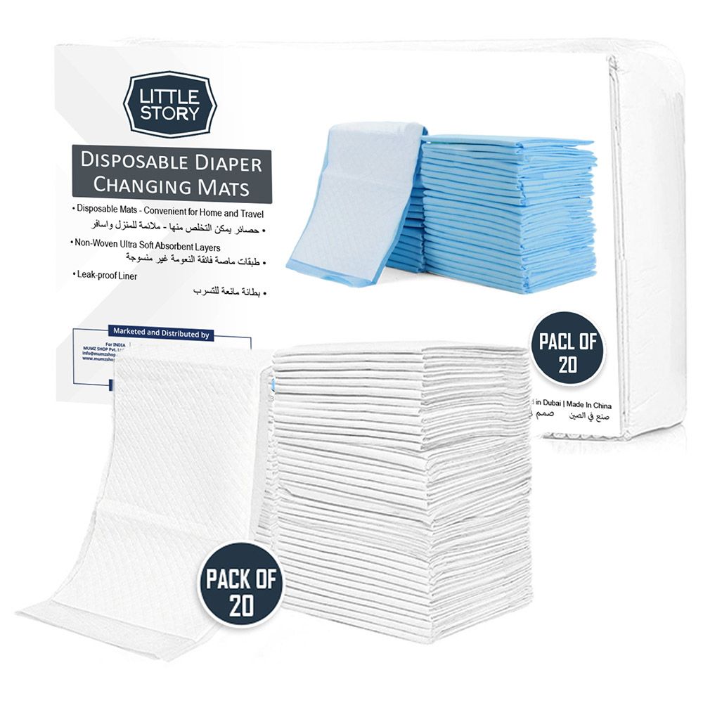 Disposable diaper changing top pads