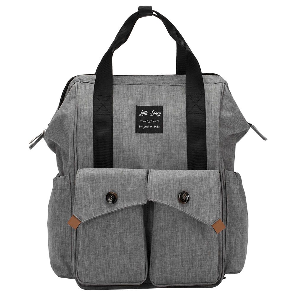 Black and sale grey diaper bag