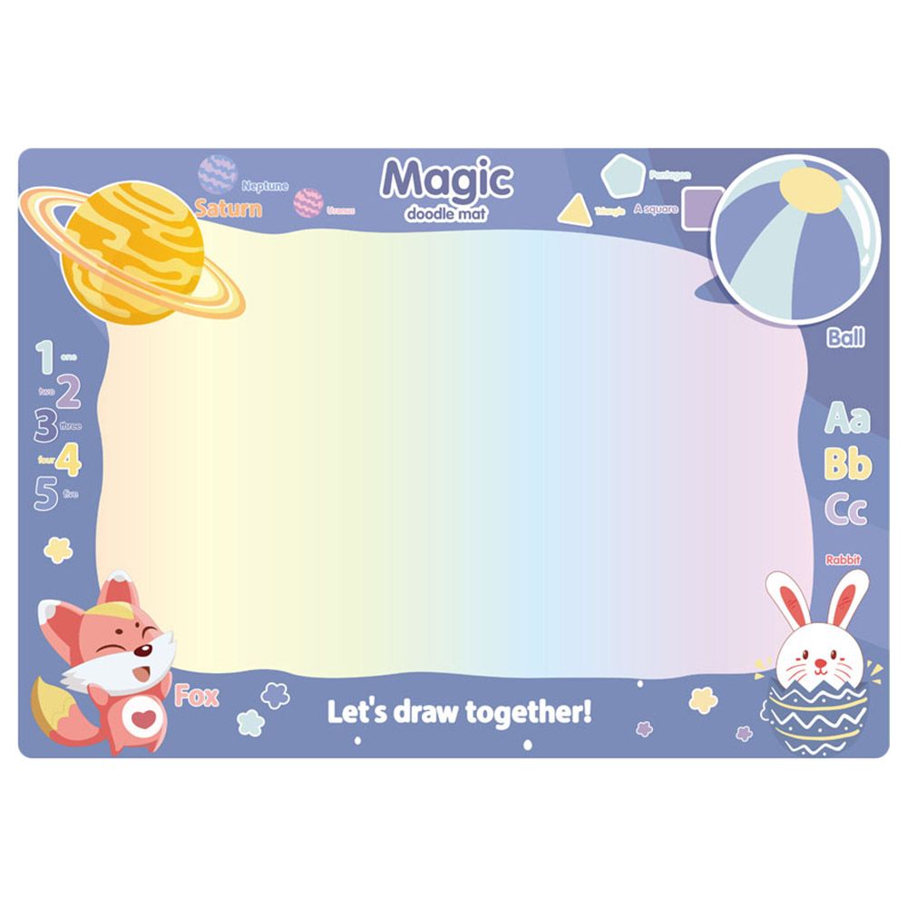 Aqua Magic - Water Drawing Doodling Mat w/ 5 Accessories