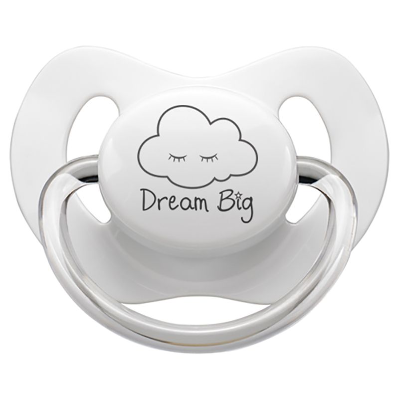 LittleMICO Dream Big Pacifier 0 6M White