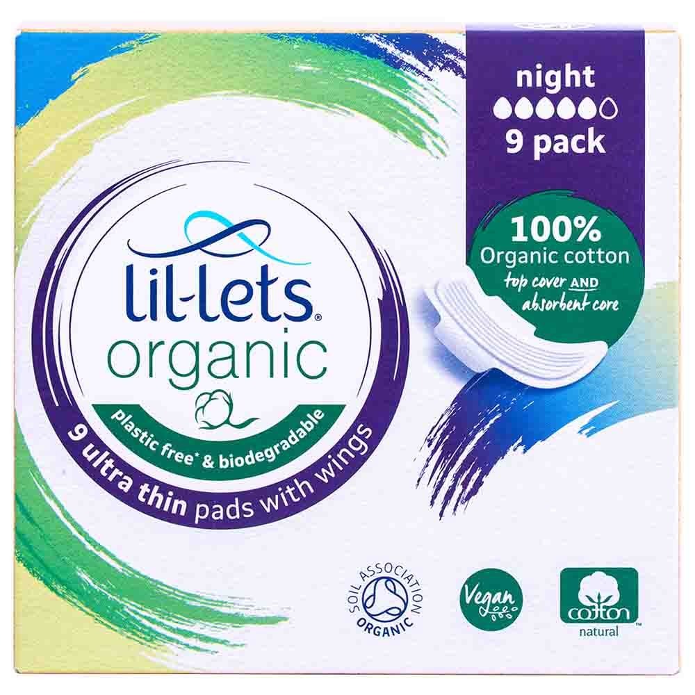Lil-Lets Organic Pads Night 9pcs  Buy at Best Price from Mumzworld