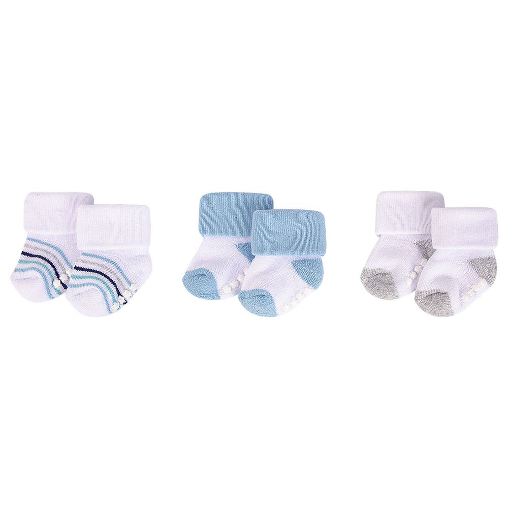 Blue baby hot sale socks