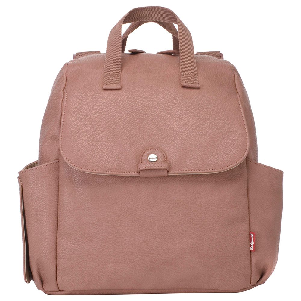 Backpack changing hot sale bag leather