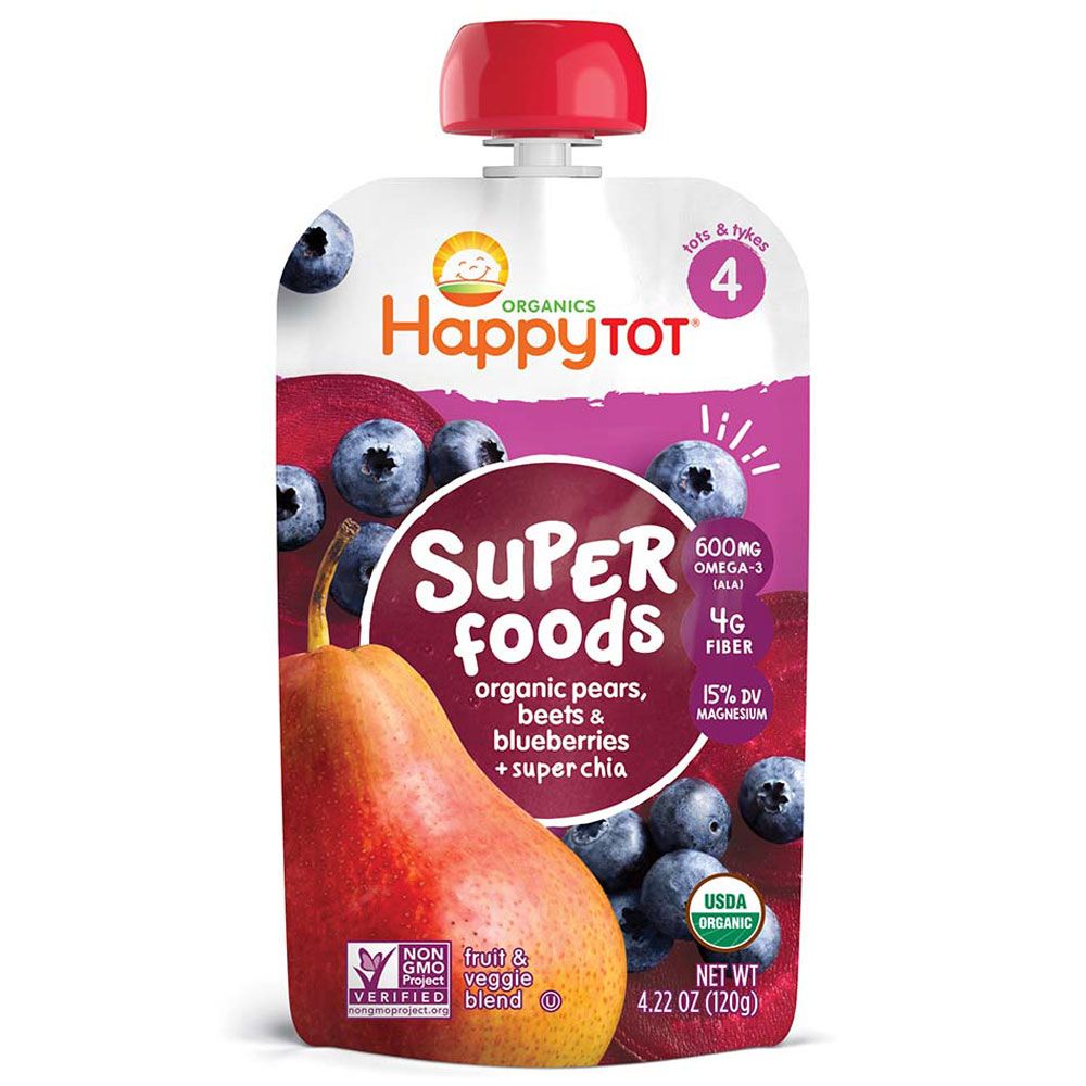 Happy Baby® Organics Clearly Crafted Pears Squash & Blackberries