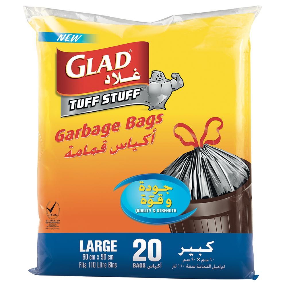 Glad - Tuff Stuff Garbage Bag Medium - White