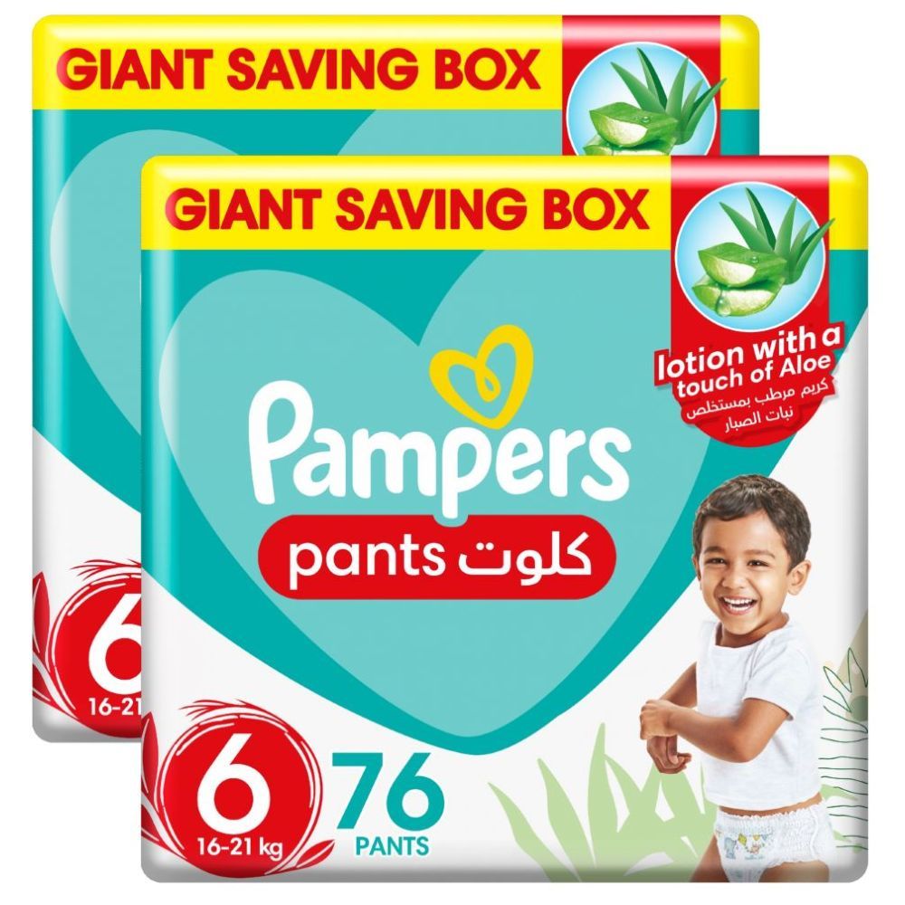 Buy Pampers Pants Baby Diapers Size 6 Junior Plus 38 Count - Pandamart -  Blue Area online delivery in