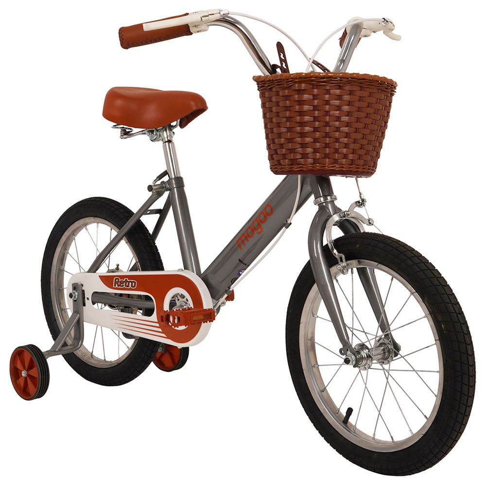 Mogoo Retro Kids Bike 16 inch Grey