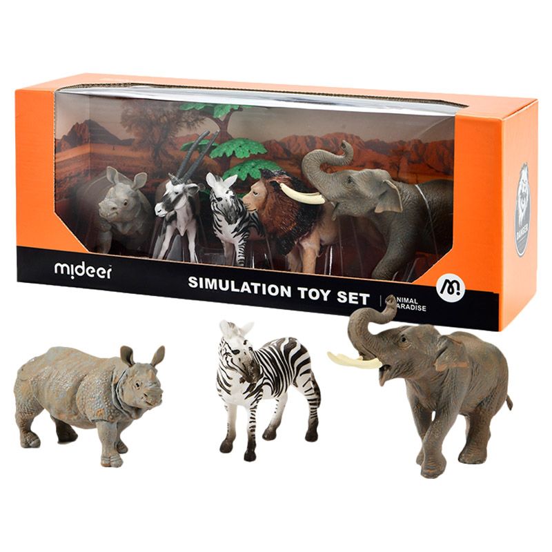 Tub Playsets - Wild Animal from Deluxebase. Zoo Animal Toys Set