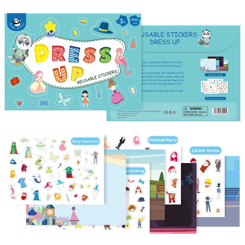 Reusable Sticker Books for Kids, 5PCS Sticker Activity Book for