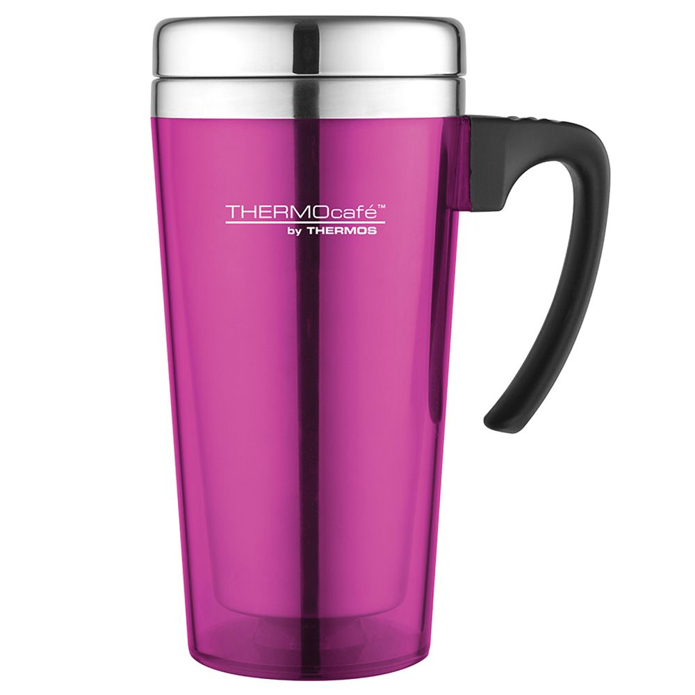 Pink thermos cheap travel mug