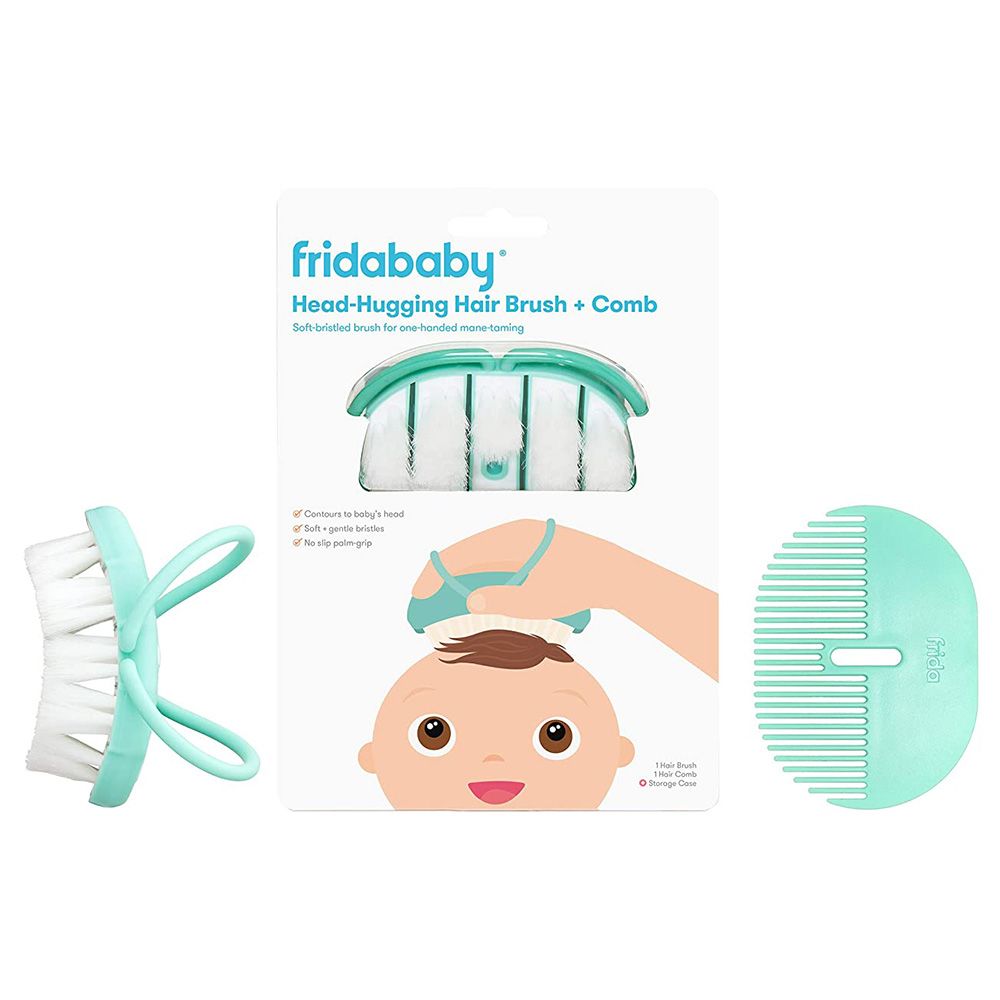 DermaFrida the FLAKEFIXER Cradle Cap System - Sponge, Brush and Comb –  Frida