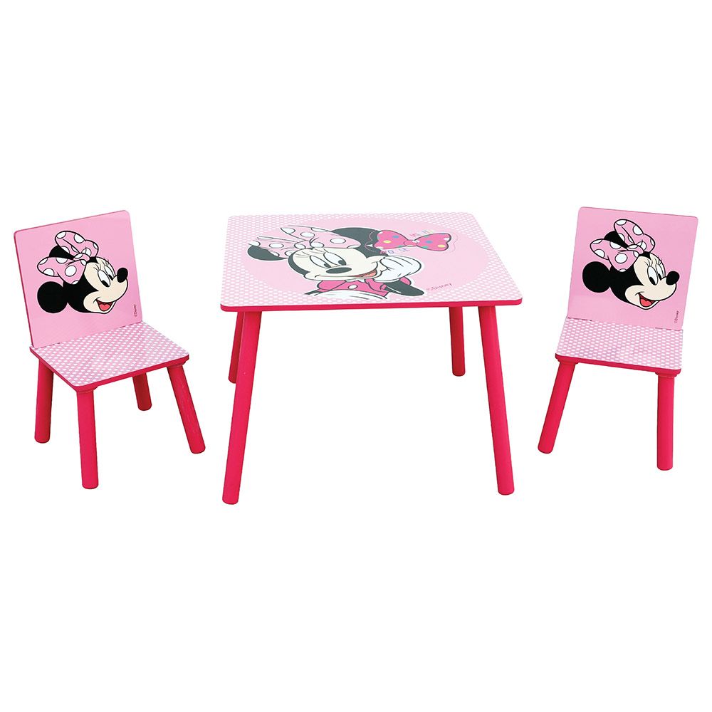 Kids minnie mouse table hotsell and chairs