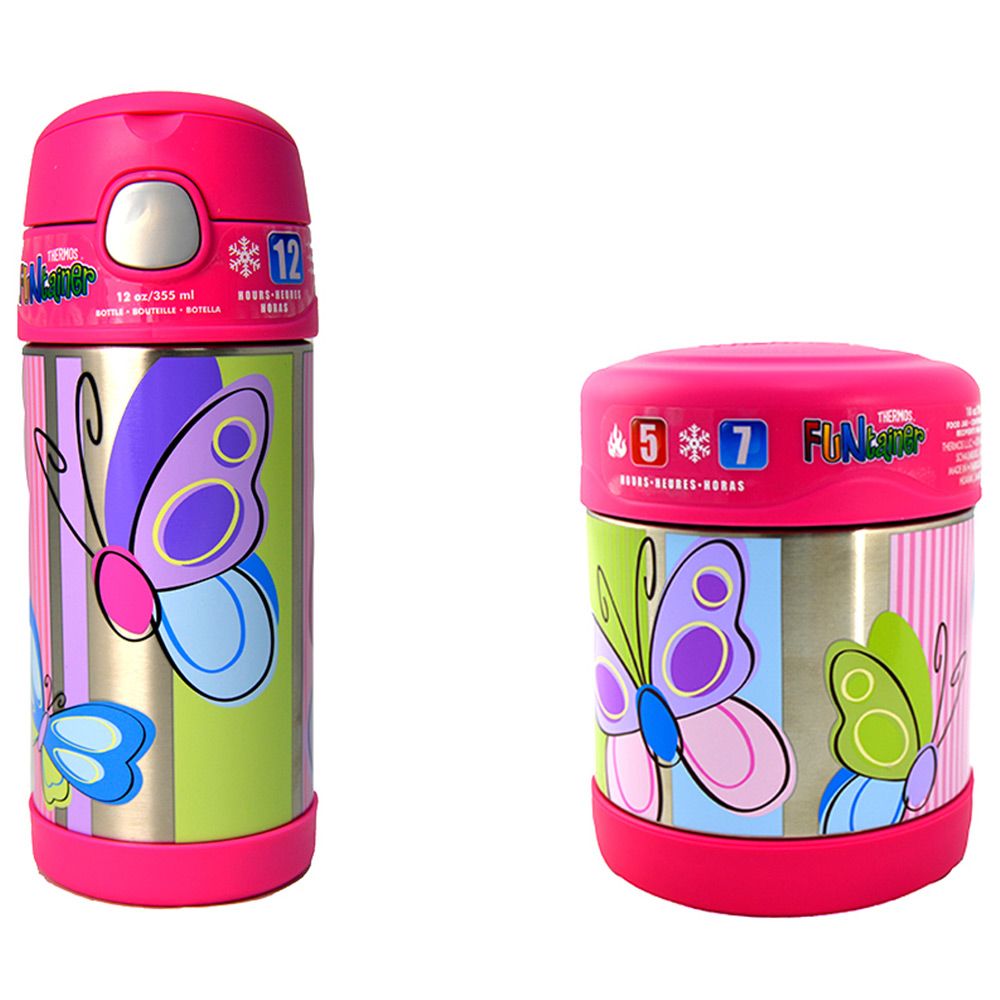 Thermos Stainless Steel Kids Butterfly Funtainers - Food Jar