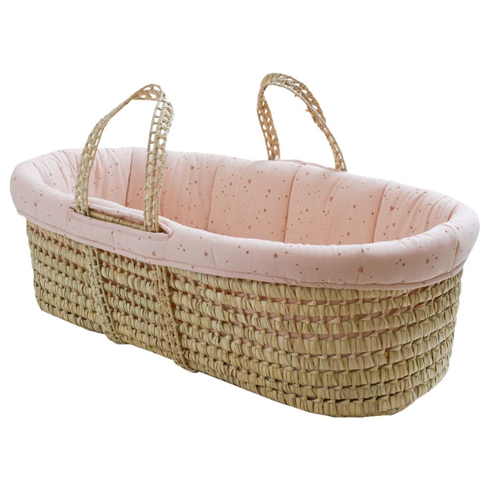 Pink moses hot sale basket with stand