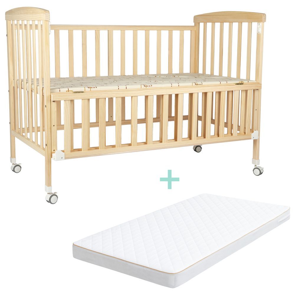 Folding crib hot sale with mattress