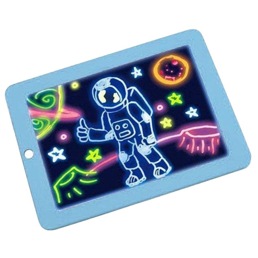 Kid 3D Magic Pad Drawing Board Glow Art Crafts Light Up LED Markers Erase  Tablet