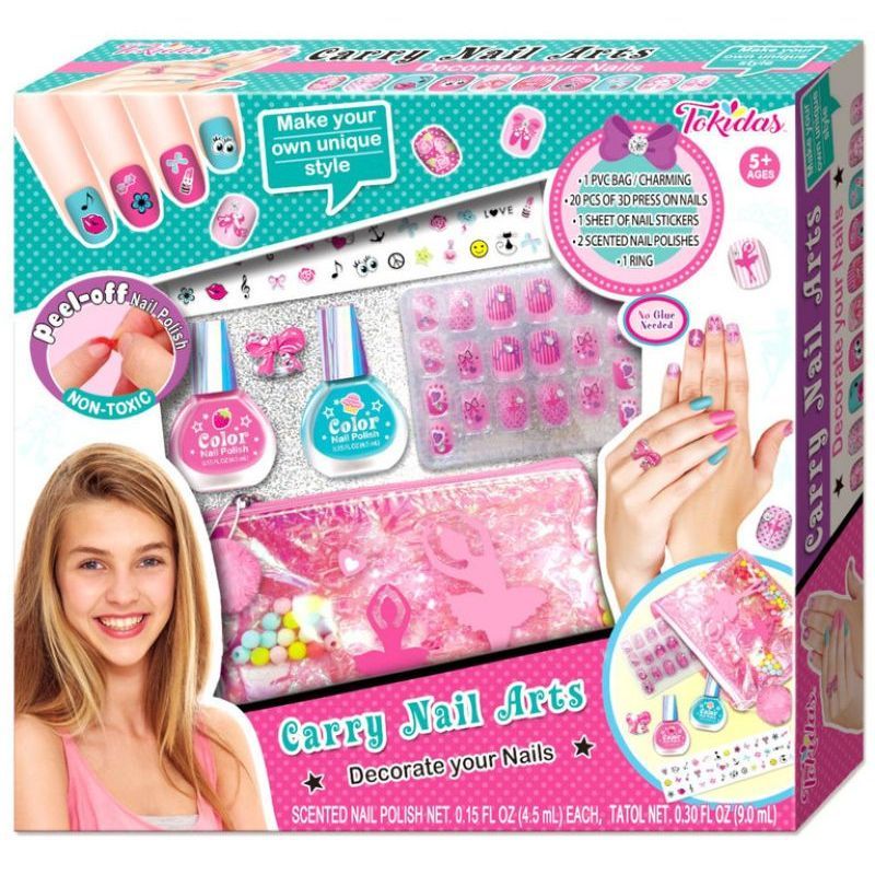Geyiie Girls Nail Polish Set, Kids Nail Art Kit Toys with Nail Dryer & Hair  Gem Stamper, Nail Salon Kit Toys for Girls Aged 5-12 as Easter Gifts -  Yahoo Shopping