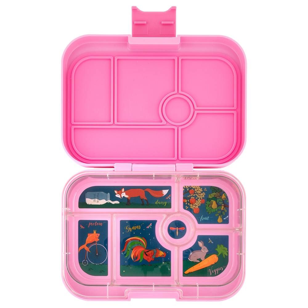 Yumbox Silicone Mini Bento Set of 6 in Pink & Aqua