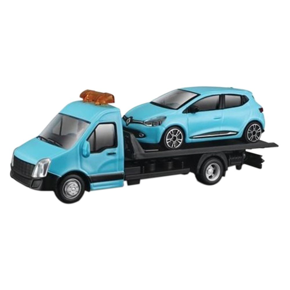 Bburago - 1:43 Street Fire Flatbed Transport - Blue