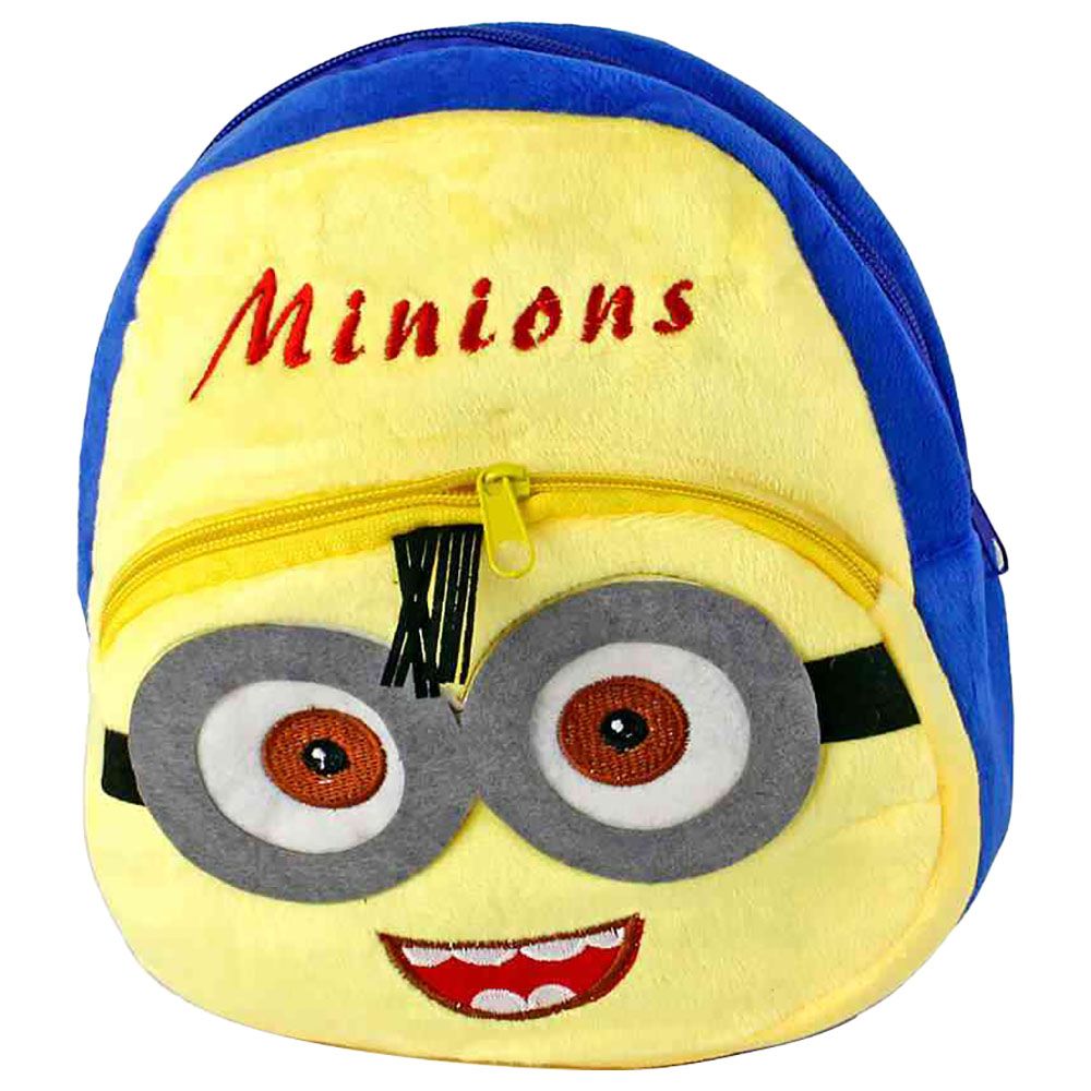 Minions Dave Plush Backpack for Kids with Adjustable Shoulder Straps