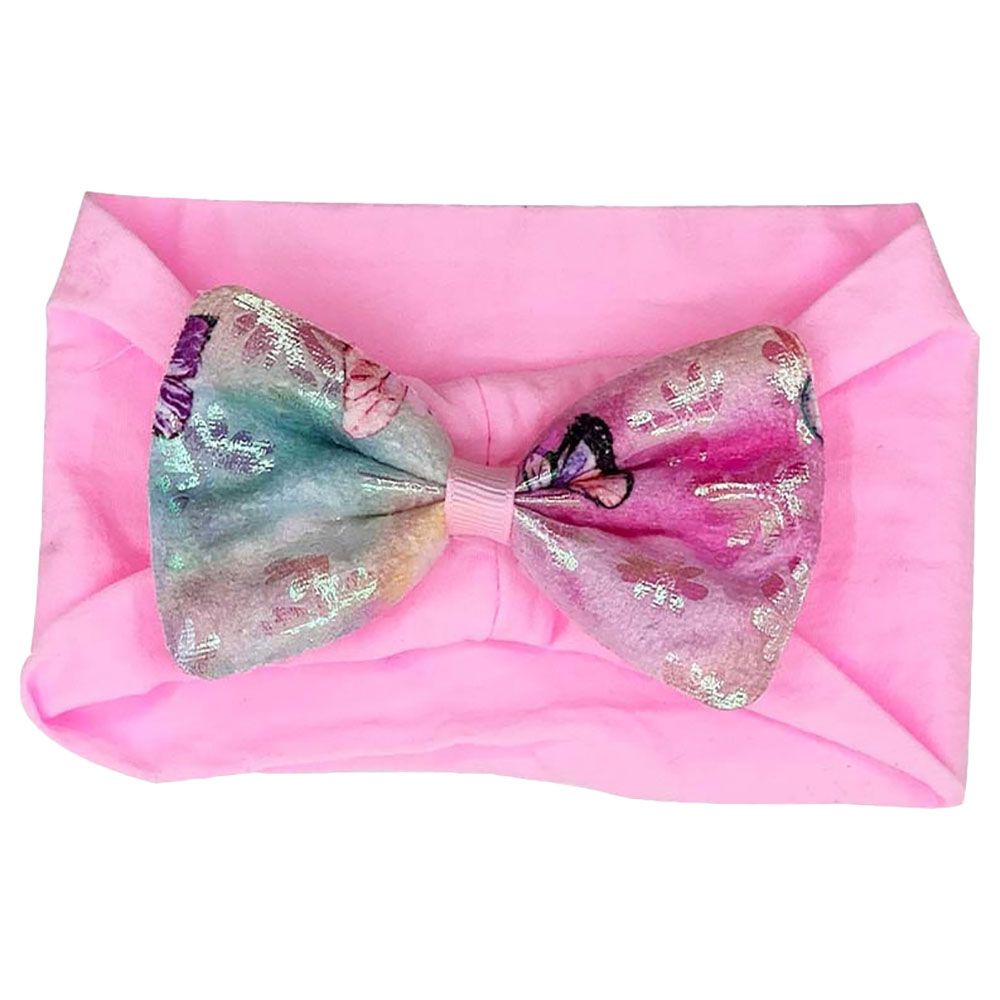 Pink headband 2024 with bow