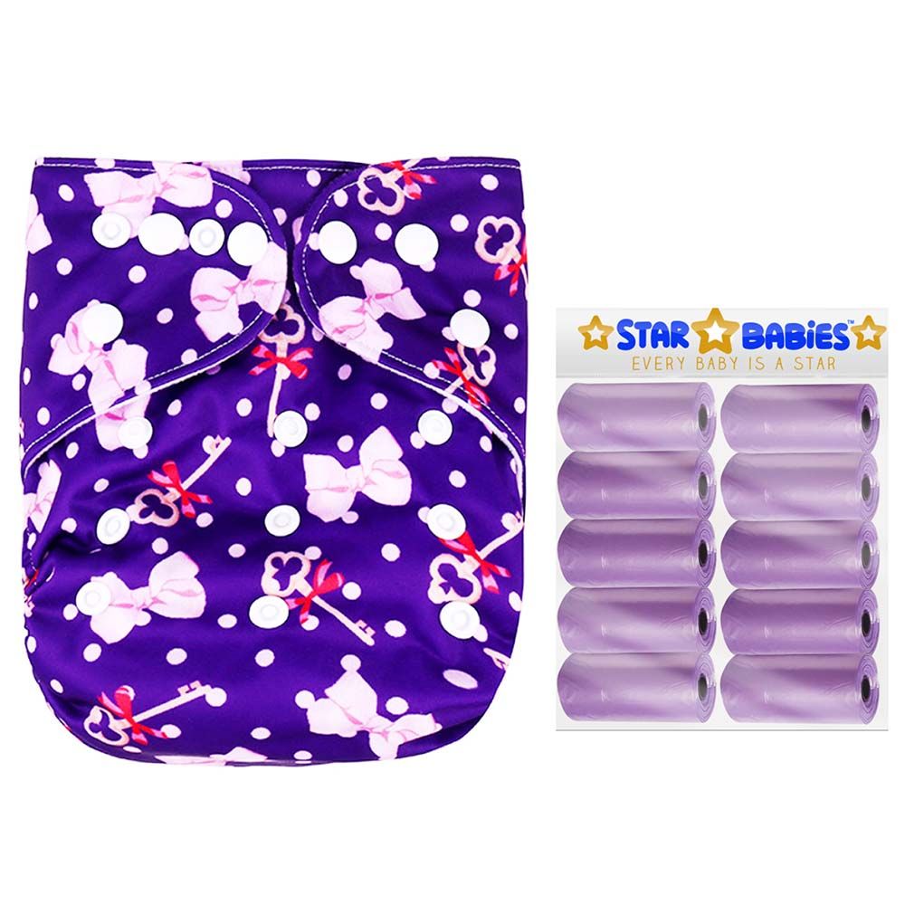 Purple diaper sales