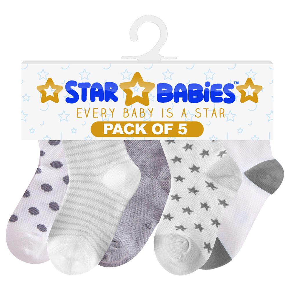 Grey best sale baby socks