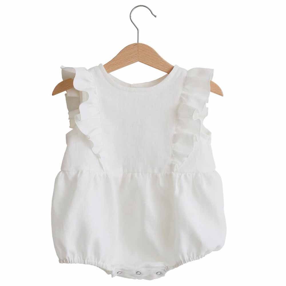 White ruffle hot sale onesie